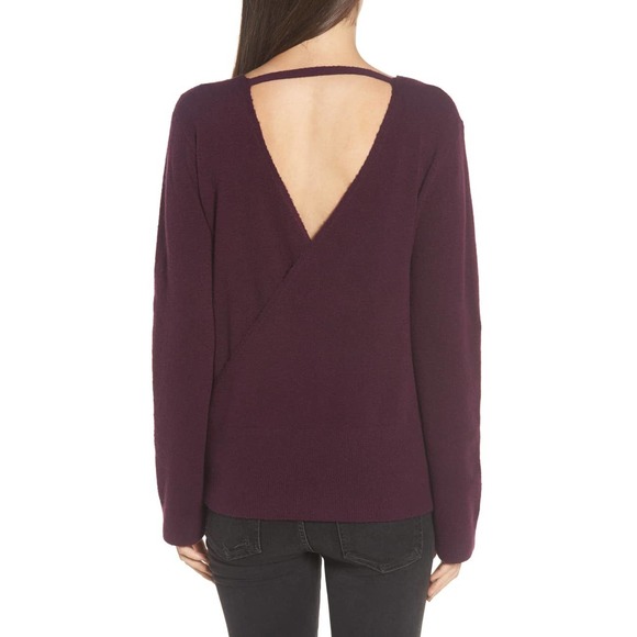 Hinge Faux Wrap Sweater - Picture 2 of 6